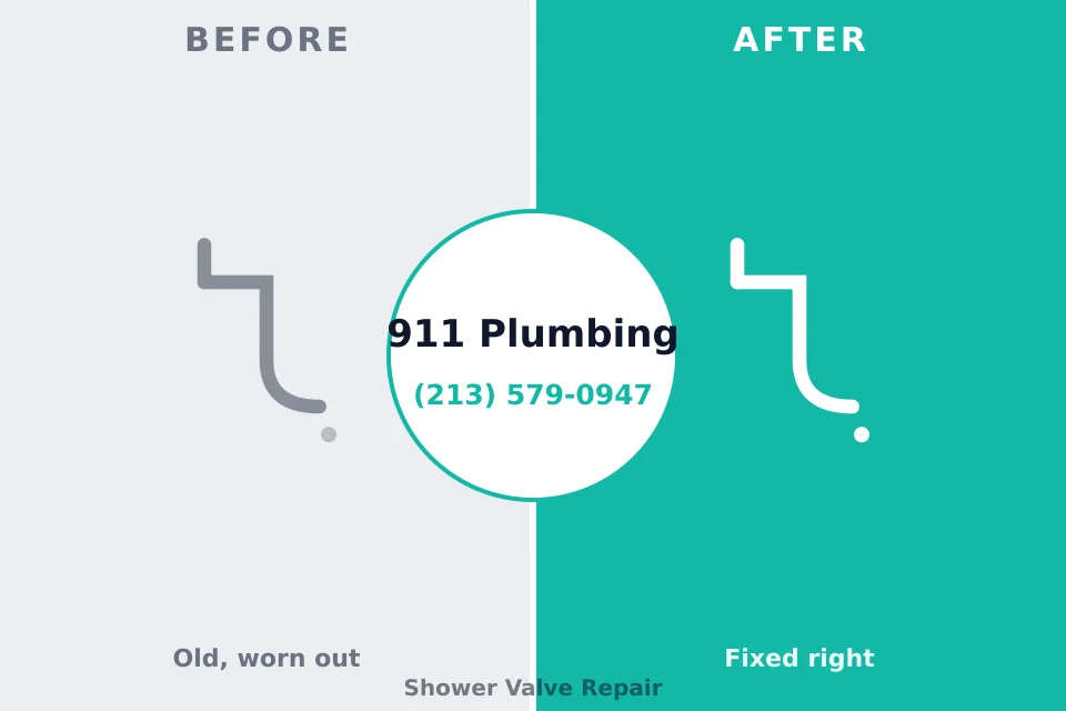 Before and after: plumbing repair Okarche, OK